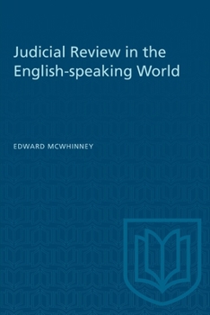 Paperback Judicial Review in the English-Speaking World Book