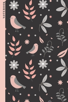 Notebook: Bird Journal For Animal Lovers, Bird Watchers & Hobby Ornithologists with 100 lined pages in 6"x9"  in Softcover| Perfect Christmas/Birthday Gift