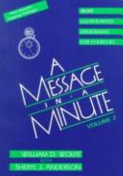 Paperback A Message in a Minute: Lighthearted Minidramas for Churches Book