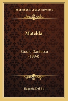 Paperback Matelda: Studio Dantesco (1894) Book