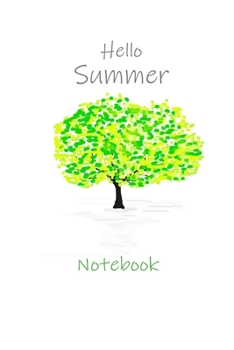 Paperback Hello Summer Notebook: Medium ruled, 6 x 9 inches, 120 pages, Matte cover Book