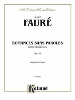 Paperback Romances Sans Paroles, Opus 17: (Songs Without Words) Book