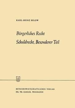 Paperback Bürgerliches Recht Schuldrecht, Besonderer Teil [German] Book
