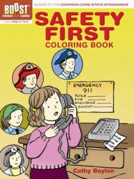 Paperback Safety First Coloring Book