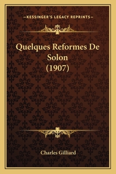 Paperback Quelques Reformes De Solon (1907) [French] Book