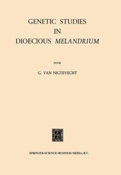 Paperback Genetic Studies in Dioecious Melandrium Book