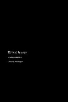 Paperback Ethical Issues: in Mental Health Book