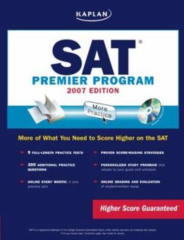 Paperback Kaplan SAT, 2007 Edition: Premier Program Book