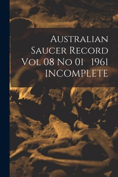 Paperback Australian Saucer Record Vol 08 No 01 1961 INCOMPLETE Book