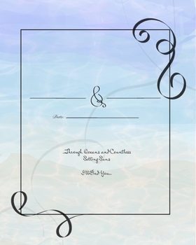 Paperback Beach Wedding Guest Book - Simple Decorative Beach Cover Book