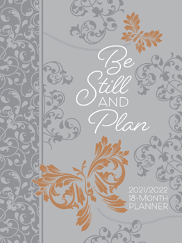Imitation Leather Be Still and Plan (2022 Planner): 18 Month Ziparound Planner Book