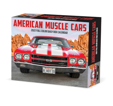 Calendar American Muscle Cars 2022 Box Calendar, Daily Desktop Book