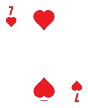 Paperback 7 Of Hearts: Poker Card 4x4 Graph Paper Notebook With .25" x .25" Squares For Work, Home Or School. 7.5 x 9.25 Notepad Journal For Book