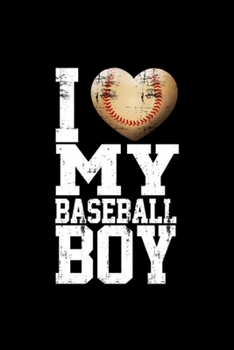 I heart my baseball boy: Blank Lined Notebook Journal for Work, School, Office | 6x9 110 page