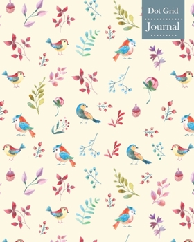 Paperback Dot Grid Journal: Notebook Planner with Cute Birds Themed Cover Design Book