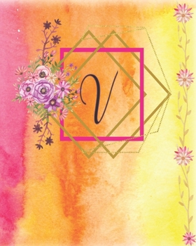 V: Cute Initial Monogram Letter V Pretty Personalized Year 2020 (Jan-Dec) Dated Weekly Monthly Agenda Schedule Organizer Logbook and Journal for ... Quote for Girls and Women Banker Auditor