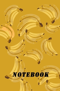 Paperback Notebook: banana notebook 120 white paper lined for writing - Black Math, Physics, Science Exercise BookFor Students, Kids, Teen Book