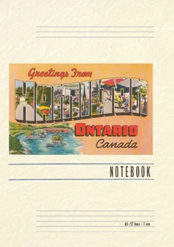 Paperback Vintage Lined Notebook Greetings from Hamilton, Ontario, Canada Book