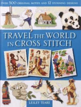 Paperback Travel the World in Cross Stitch Book