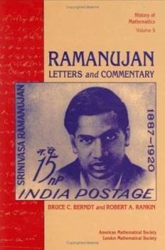 Hardcover Ramanujan: Letters and Commentary Book