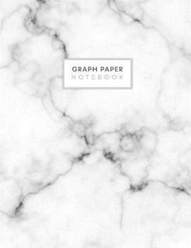 Paperback Graph Paper Notebook: Blank Math Composition Book Quad Ruled 4 X 4 (.25) Graphing Paper White Grey Marble Book