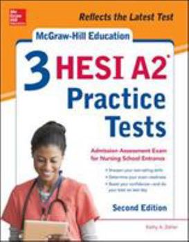 Paperback McGraw-Hill Education 3 Hesi A2 Practice Tests, Second Edition Book