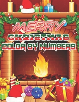 Merry Christmas Color By Numbers: a beautiful colouring book with Christmas designs on a black background, for gloriously vivid colours
