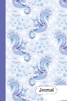 Paperback Journal: Royal Seahorse Diary with Blank Lined Notebook Paper Book