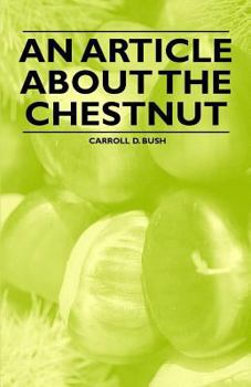 Paperback An Article about the Chestnut Book