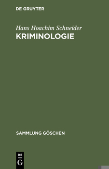 Hardcover Kriminologie [German] Book