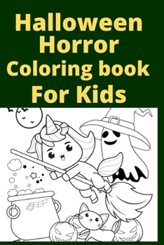 Paperback Halloween Horror Coloring book For Kids [Large Print] Book