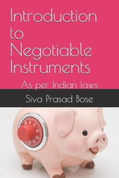 Paperback Introduction to Negotiable Instruments: As per Indian laws Book