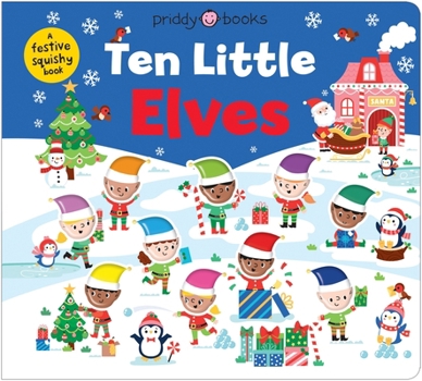 Board book Ten Little Elves (Little Squishies) Book