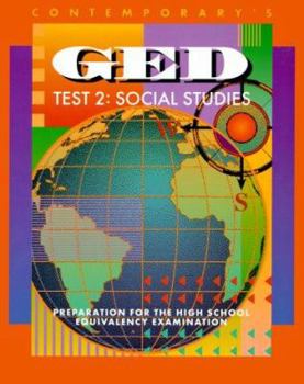 Paperback Contemporary's GED Test 2: Social Studies: Preparation for the High School Equivalency Examination Book
