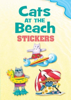 Paperback Cats at the Beach Stickers Book