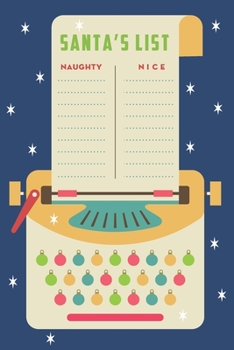 Paperback Santa's List: Santa's Naughty or Nice! Festive list Notebook with Checklist Boxes, Lined sections and blank pages Book