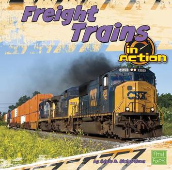 Hardcover Freight Trains in Action Book