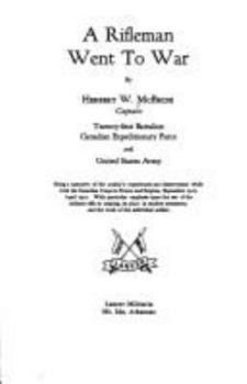 Hardcover A Rifleman Went to War Book