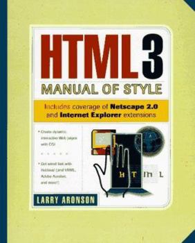 Paperback HTML 3 Manual of Style Book