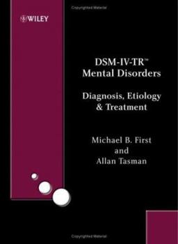 Hardcover Dsm-IV-Tr?mental Disorders: Diagnosis, Etiology and Treatment Book