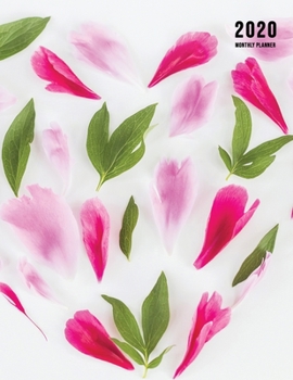 Paperback 2020 Monthly Planner: Large Monthly Planner with Inspirational Quotes and Floral Cover (Volume 2) Book