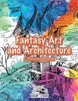 Paperback Fantasy Art and Architecture Coloring Book