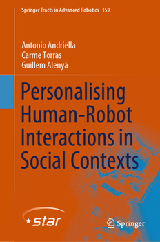 Hardcover Personalising Human-Robot Interactions in Social Contexts Book