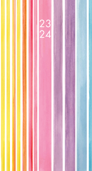 Calendar Rainbow Stripe 2023 2-Year Pocket Planner Book