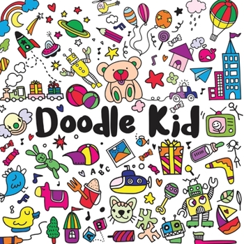 Paperback Coloring Book Doodle Kid: Coloring Book For Kids with Doodles 8.5x8.5 inches, 84 pages Book