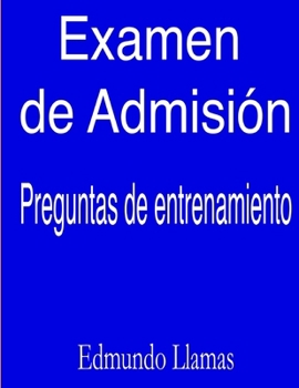 Paperback Examen de Admisión [Spanish] Book