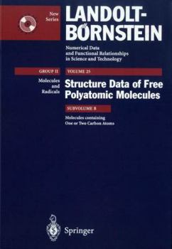 Hardcover Molecules Containing One or Two Carbon Atoms Book