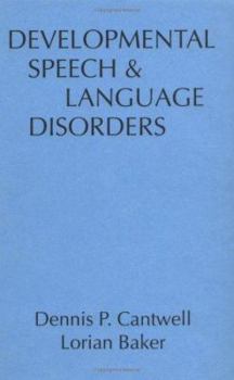 Hardcover Developmental Speech and Language Disorders Book