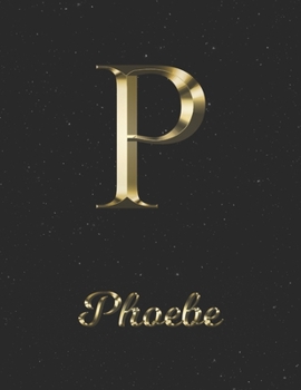 Phoebe: 1 Year Daily Planner (12 Months) | Yellow Gold Effect Letter P Initial First Name | 2020 - 2021 | 365 Pages for Planning | January 20 - ... | Plan Each Day, Set Goals & Get Stuff Done