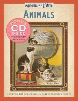Paperback Animals: Artwork for Scrapbooks & Fabric-Transfer Crafts [With CDROM] Book